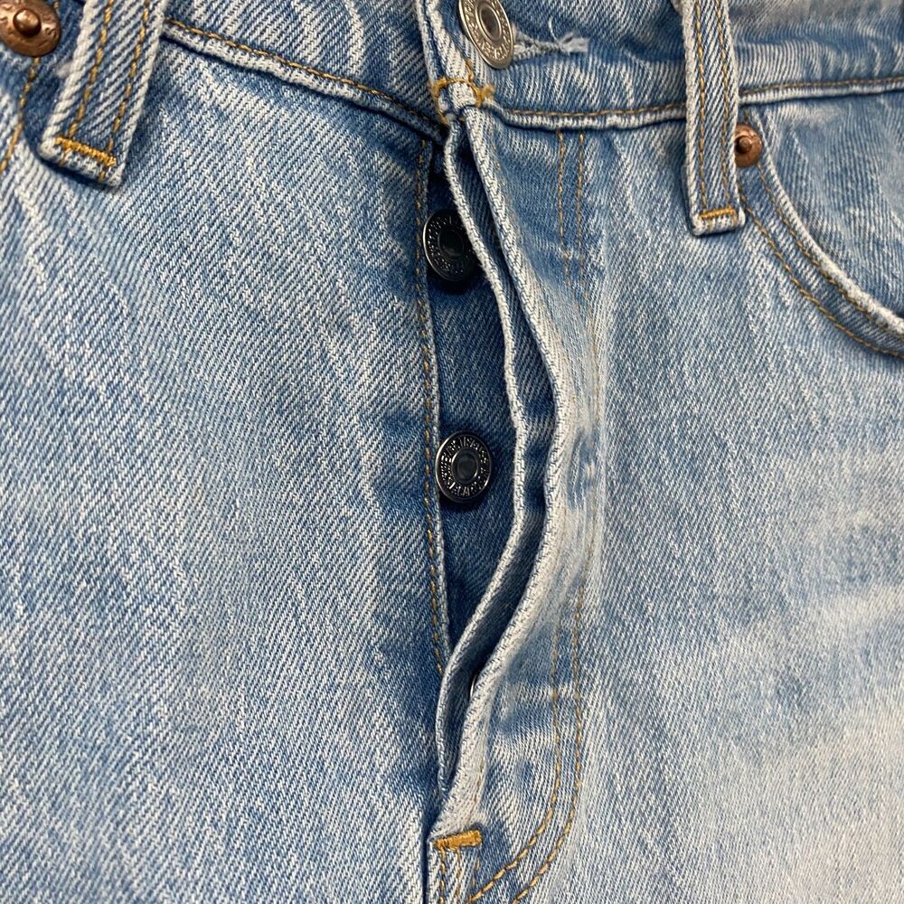 Levis Premium Jeans Womens‎ 29 Blue Wedgie Straight High Rise Button Fly Y2K - Picture 3 of 12